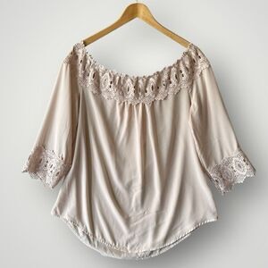 5 for $45 Tacera Top Blouse Shirt Size L